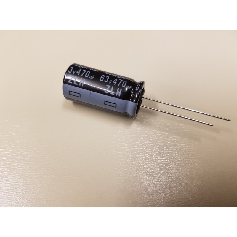 Condensateur RUBYCON 470µF / 63 Volts Condensateur RUBYCON 470µF / 63 Volts