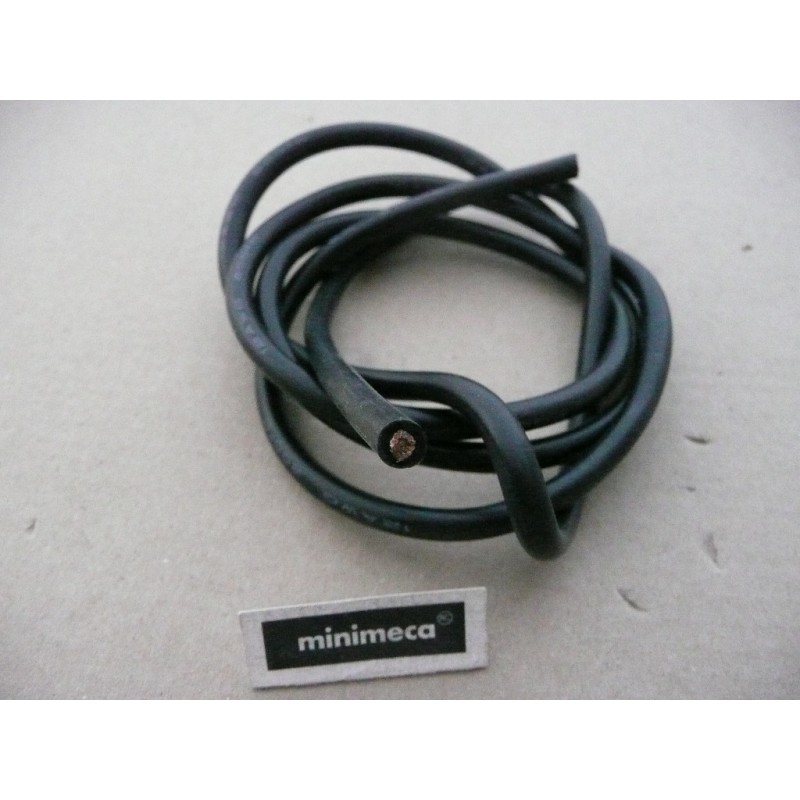 Cable silicone 14AWG noir
