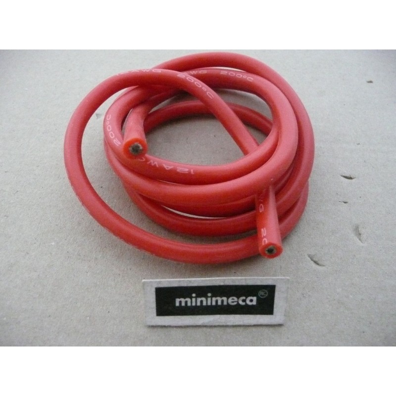 Cable silicone 14AWG rouge Cable silicone 14AWG rouge