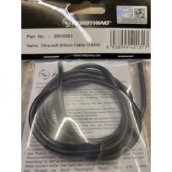Câble silicone Ultrasoft 13AWG (100cm) noir...