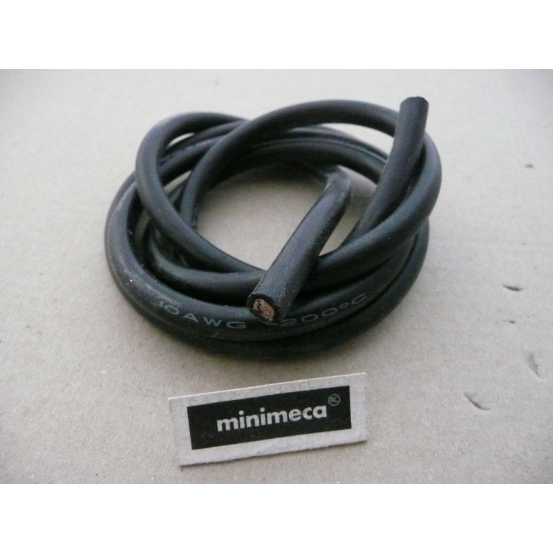 Cable silicone 6 mm² noir Cable silicone 6 mm² noir